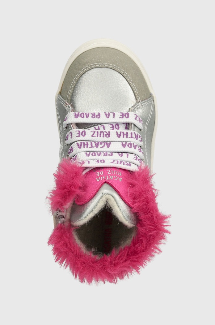 Agatha Ruiz de la Prada buty zimowe dziecięce srebrny 231940.24.27
