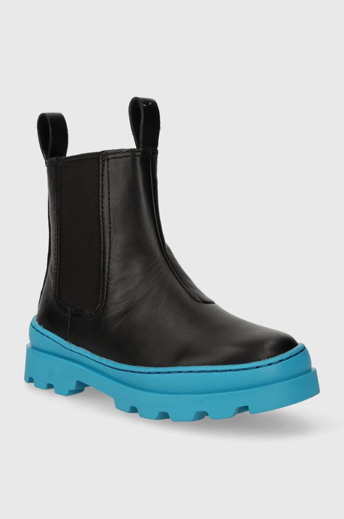 Dječje kožne gležnjače Camper Brutus Kids K900320.28.38 crna AW23