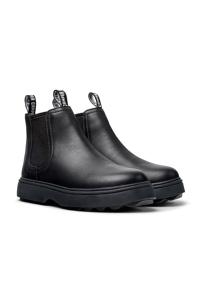 Camper Sztyblety skórzane dziecięce Norte Kids K900149.35.38 czarny AW25