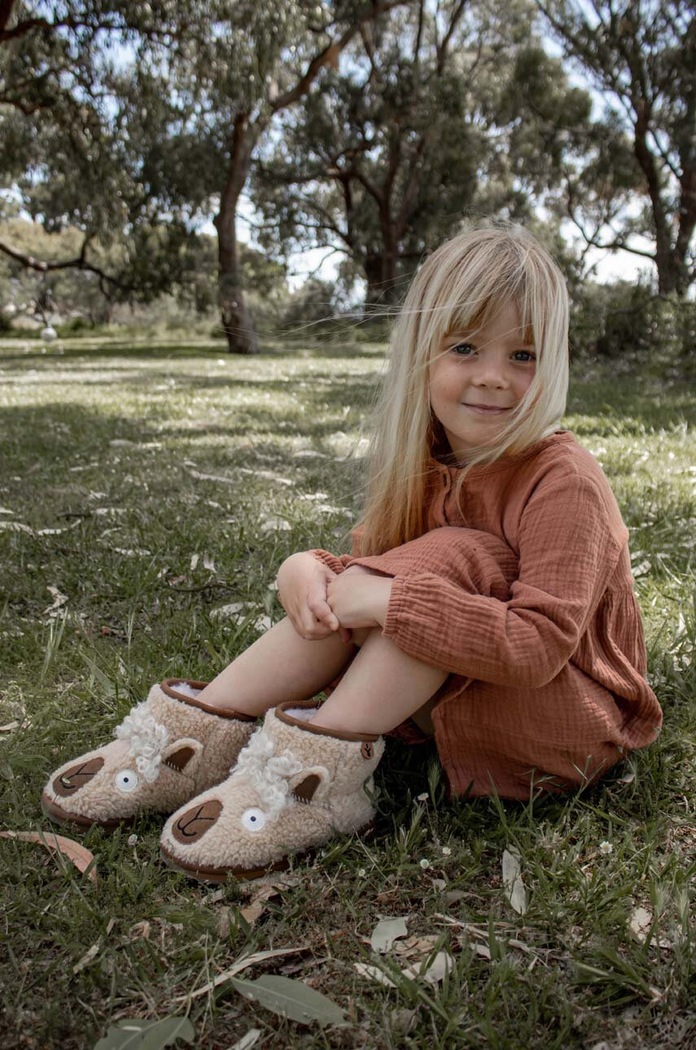 Emu Australia buty zimowe dziecięce Llama Mini K12338.Llama.Mini beżowy AW23