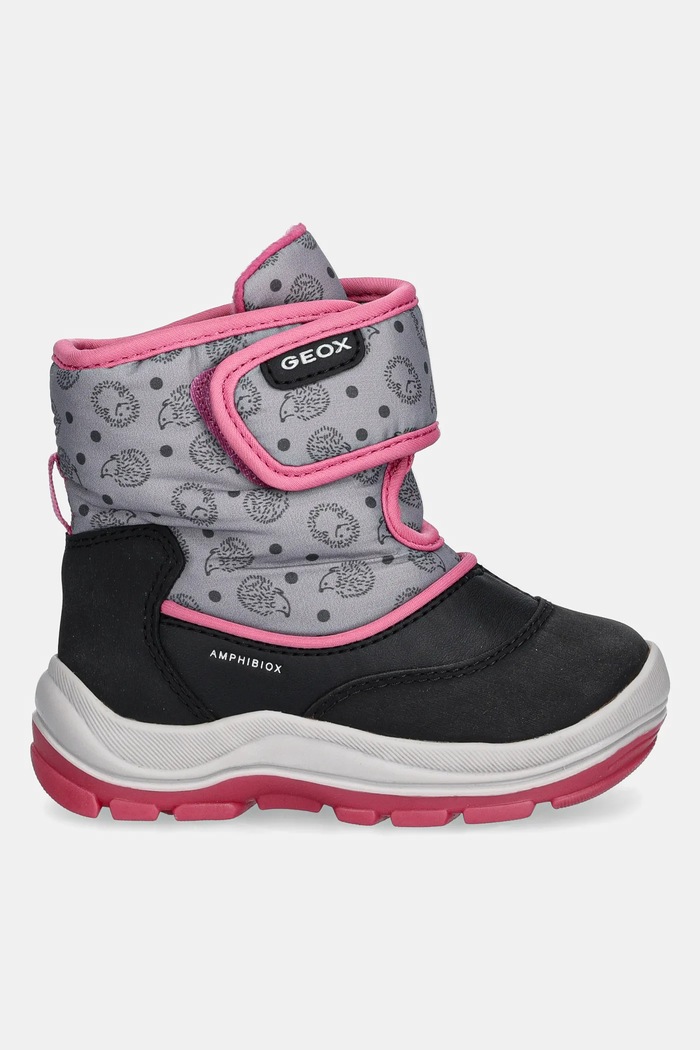 Dětské sněhule Geox FLANFIL B ABX B263WG.0BCMN.24.27 šedá AW24