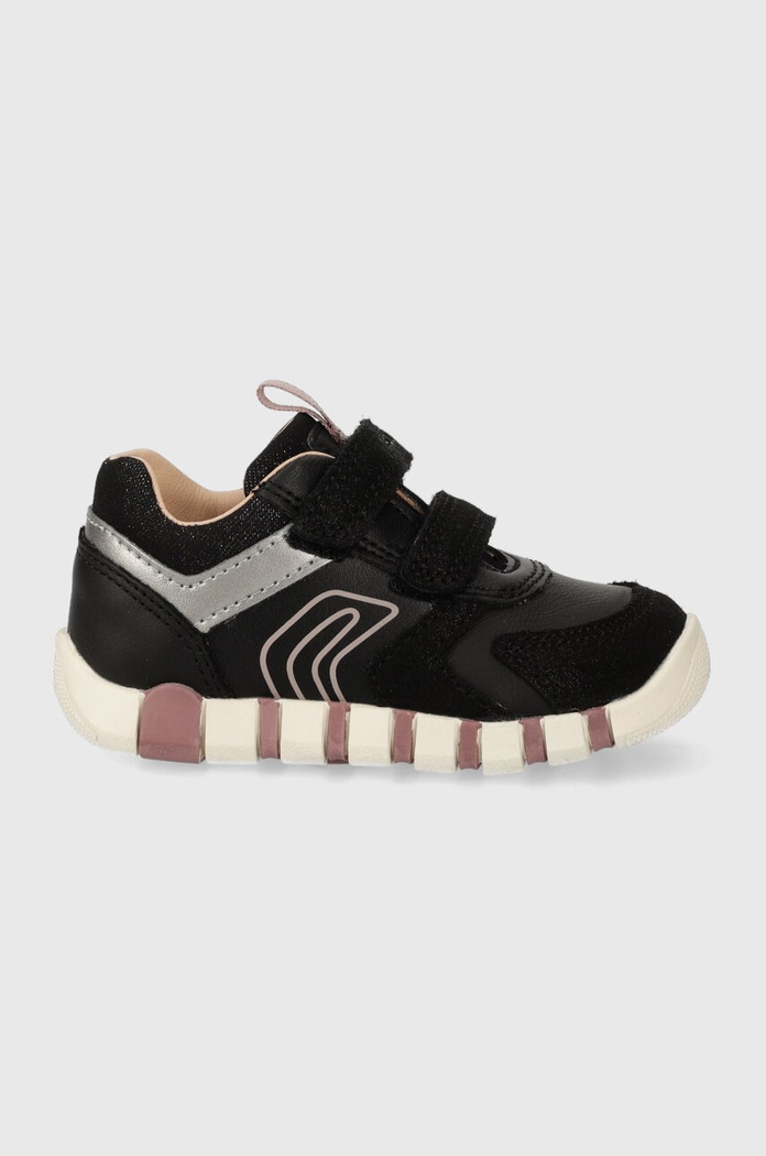 Dětské sneakers boty Geox přírodní kůže černá B3558C.077BC