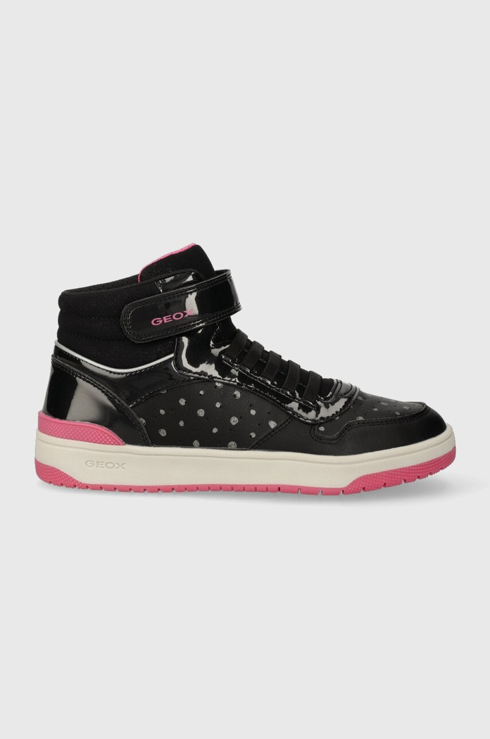 Dětské sneakers boty Geox imitace kůže černá J36HXA.004AS.36.39