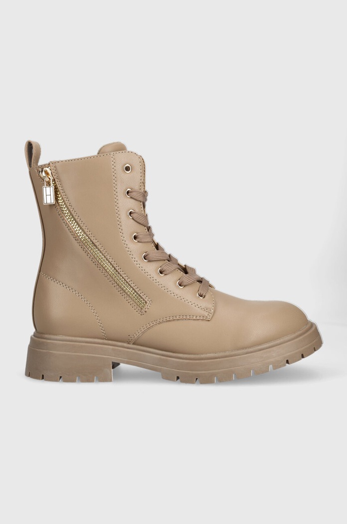 Dětské workery Tommy Hilfiger imitace kůže béžová T3A5.33015.35.40