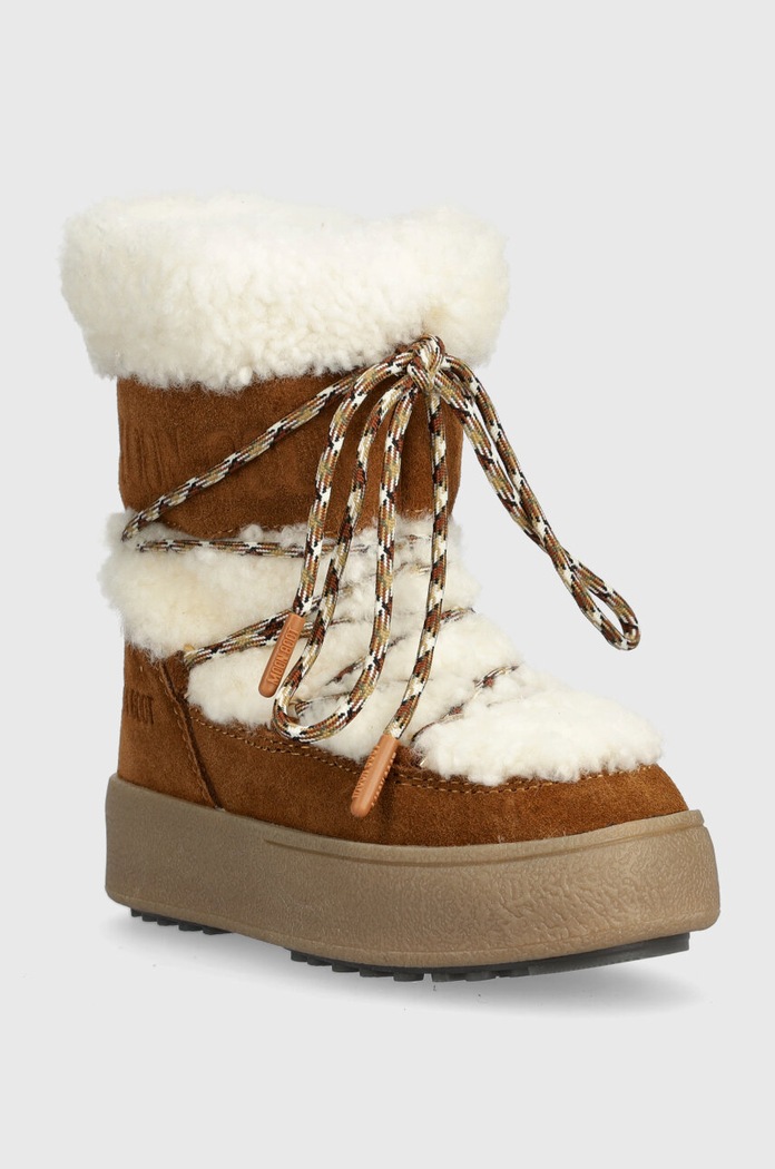 Dětské sněhule Moon Boot 34300800 MB JTRACK SHEARLING 34300800 béžová AW23