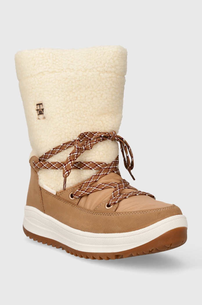 Dětské sněhule Tommy Hilfiger T3A6.33066.35.40 hnědá AW23