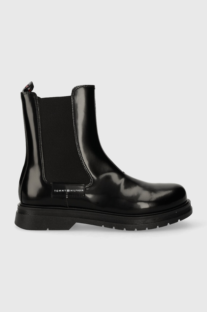 Dětské holínky Tommy Hilfiger nezateplené černá T4A5.33028