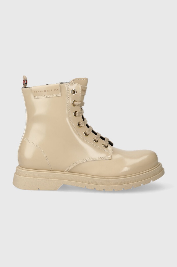 Dětské boty Tommy Hilfiger imitace kůže béžová T4A5.33030.30.34