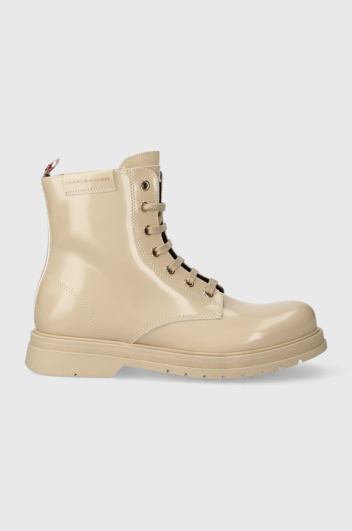 Dětské boty Tommy Hilfiger imitace kůže béžová T4A5.33030.35.39