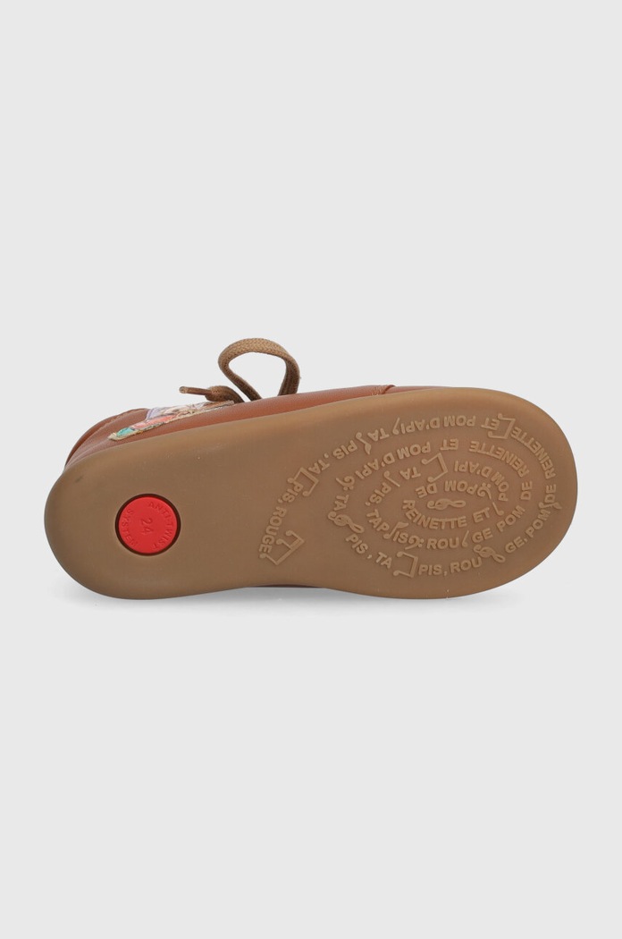 Pom D'api incaltaminte din piele pentru copii STAND-UP FLY P1AFBP0401.24.25 maro