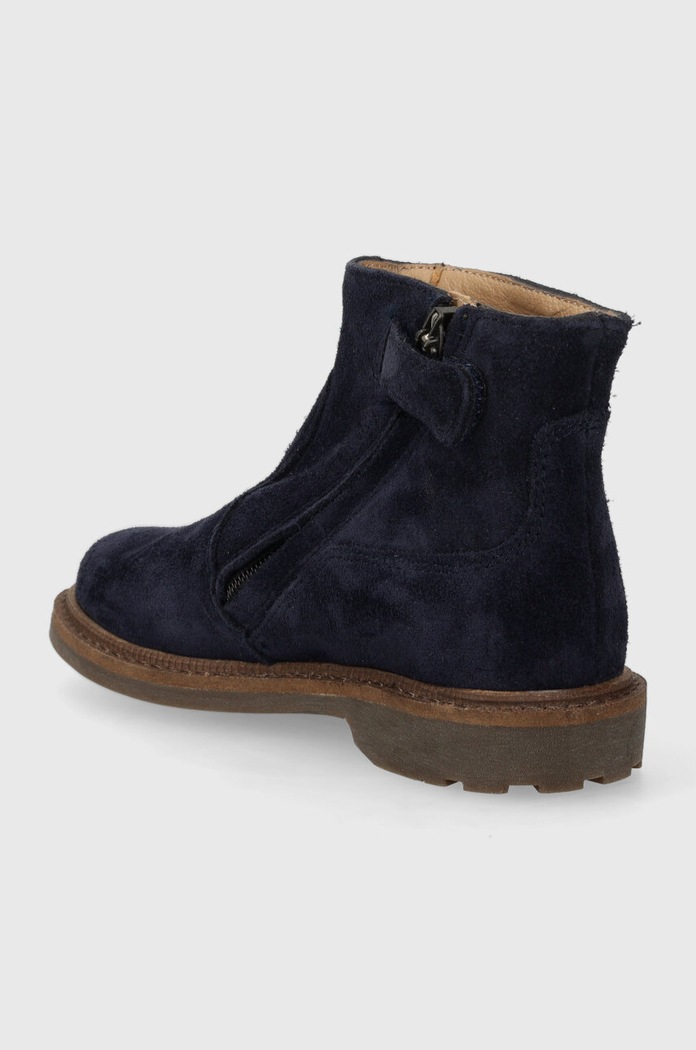 Fete Pom D'api cizme din piele intoarsa pentru copii SISTER BOOTS P1EFDZ0401.24.27 bleumarin