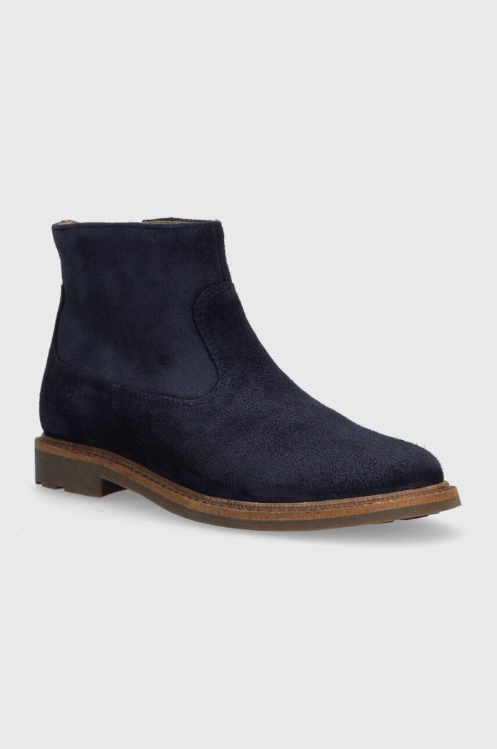 Pom D'api gyerek bokacsizma velúrból SISTER BOOTS P1EFDZ0401.31.34 sötétkék AW23
