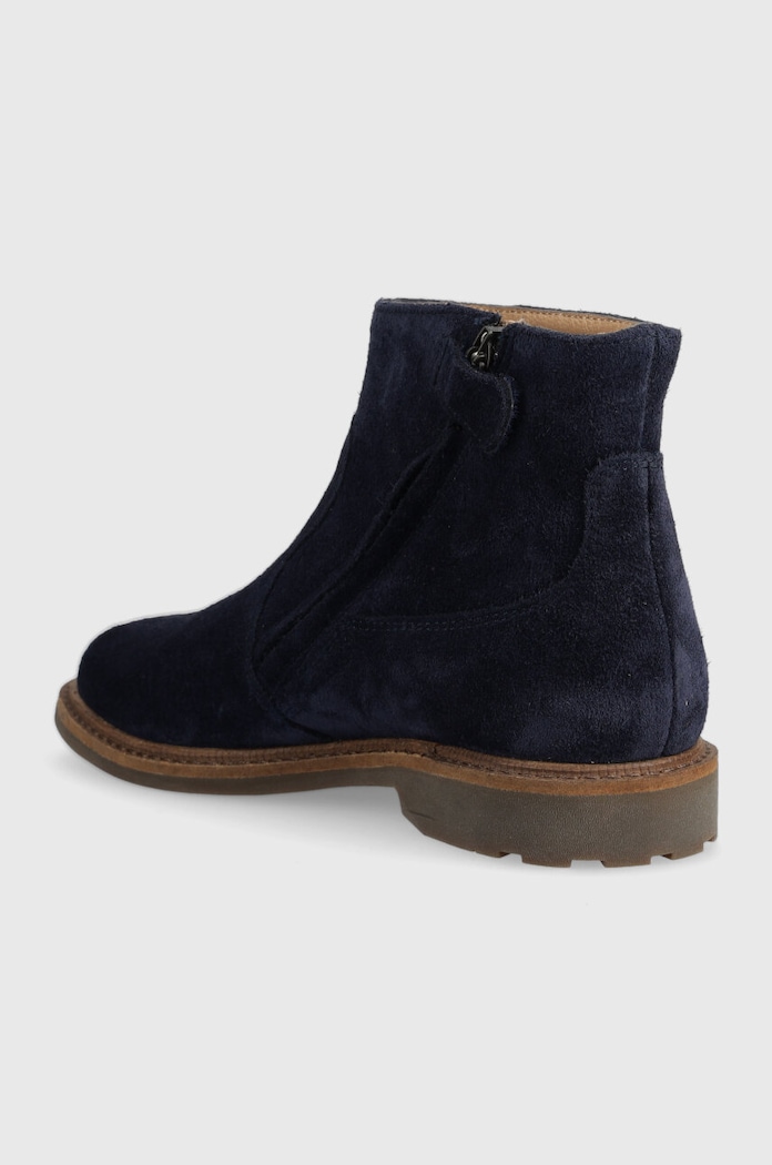Lány Pom D'api gyerek bokacsizma velúrból SISTER BOOTS P1EFDZ0401.31.34 sötétkék