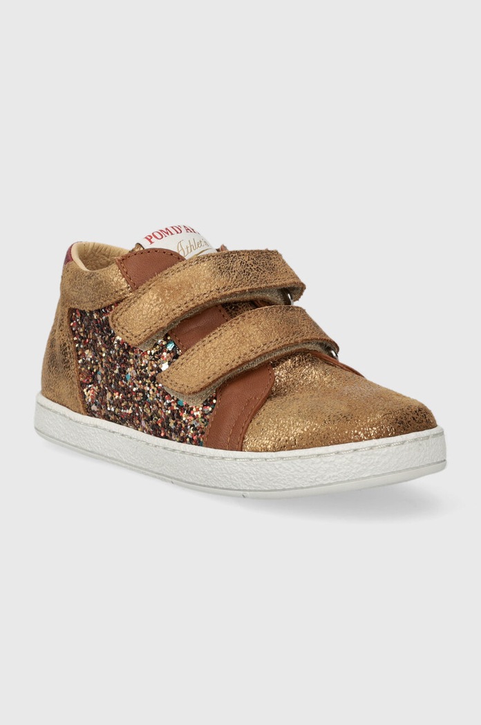 Dětské semišové polobotky Pom D'api P1PAAR0402.24.27 hnědá AW23