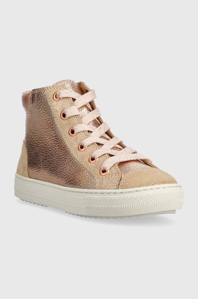 Dječje kožne tenisice Pom D'api SWAG ZIP LACE P1QBFC0402.28.30 roza AW23