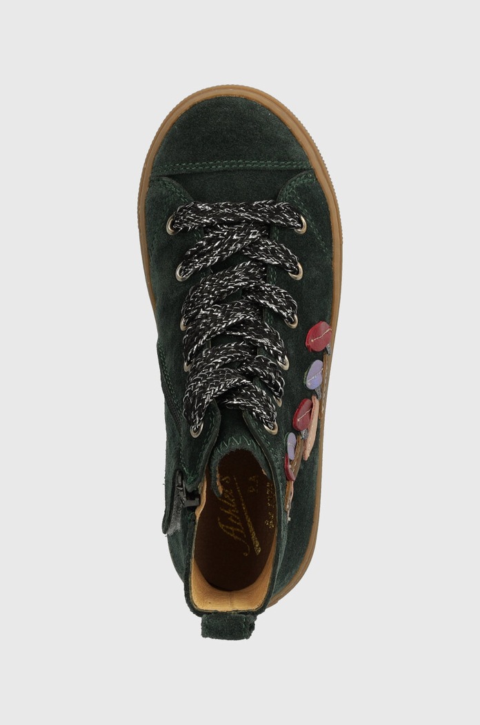 Pantofi din piele intoarsa pentru copii SWAG TENDER Pom D'api P1QFDZ0403.28.30 verde