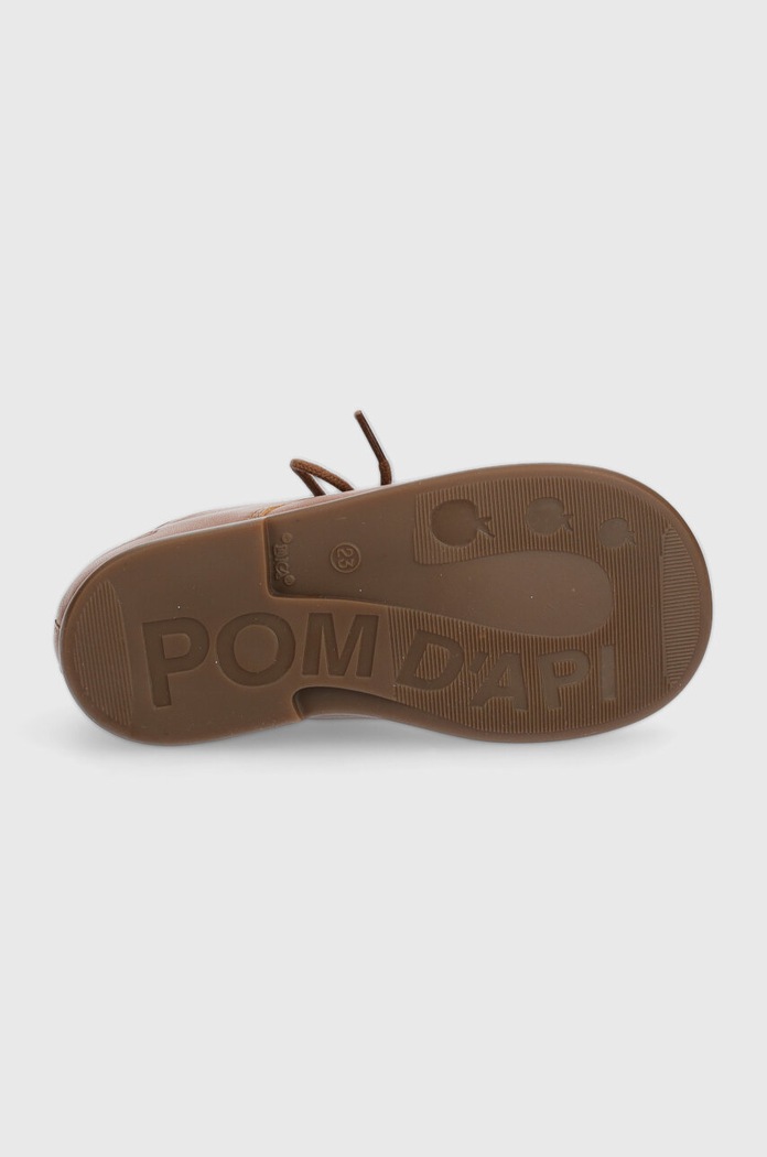 Δερμάτινα παιδικά κλειστά παπούτσια Pom D'api P1ZCBN0401 καφέ