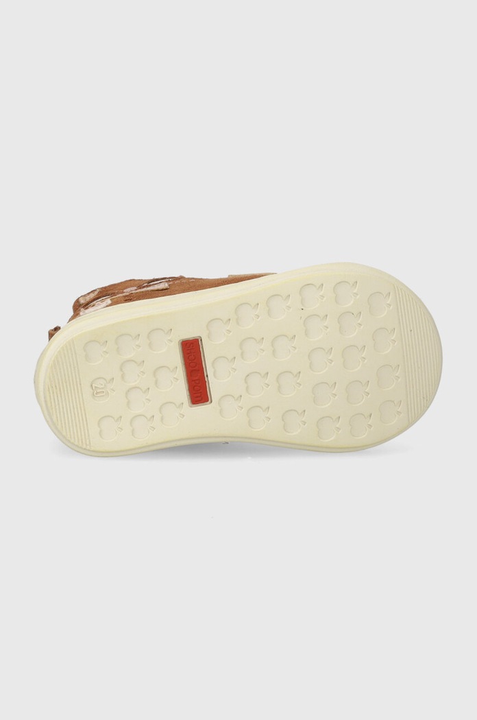 Dětské semišové zimní boty Shoo Pom P4APBR0401 hnědá
