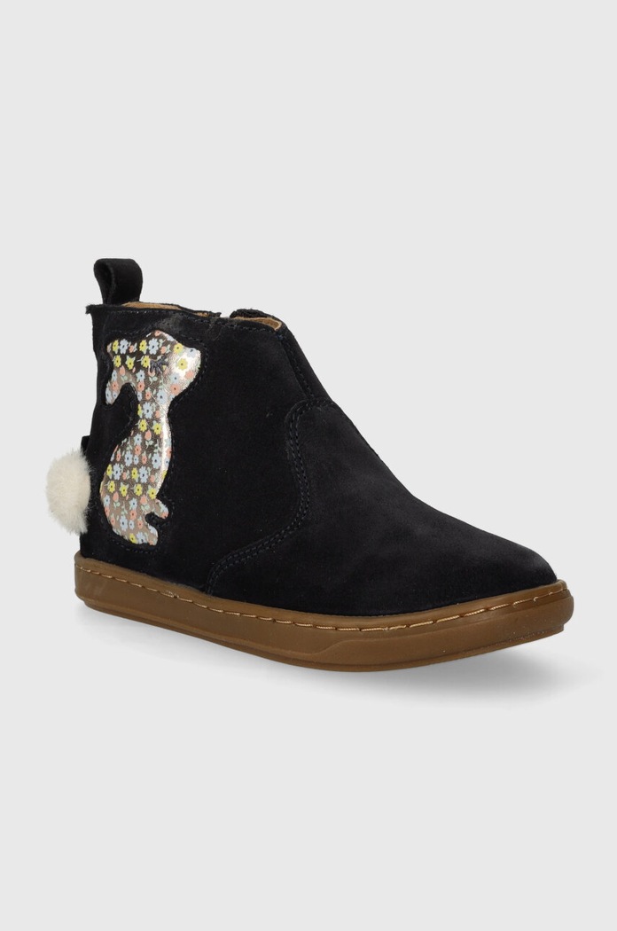 Παιδικές μπότες σουέτ Shoo Pom P4AVEC0401 σκούρο μπλε AW23