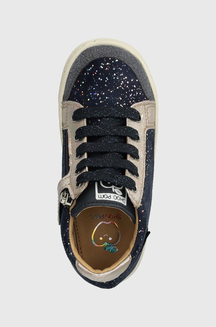 Παιδικά δερμάτινα sneakers Shoo Pom σκούρο μπλε P4BGDS0406