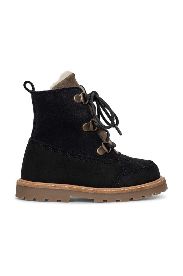 Dětské semišové zimní boty Konges Sløjd KS5607 námořnická modř AW23