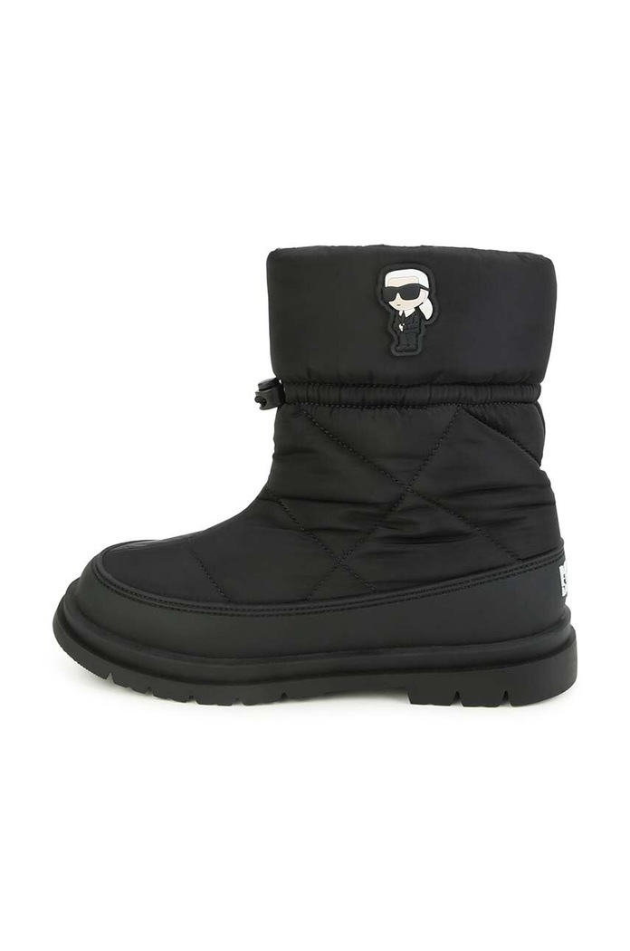 Karl Lagerfeld śniegowce dziecięce czarny Z19119.36.39