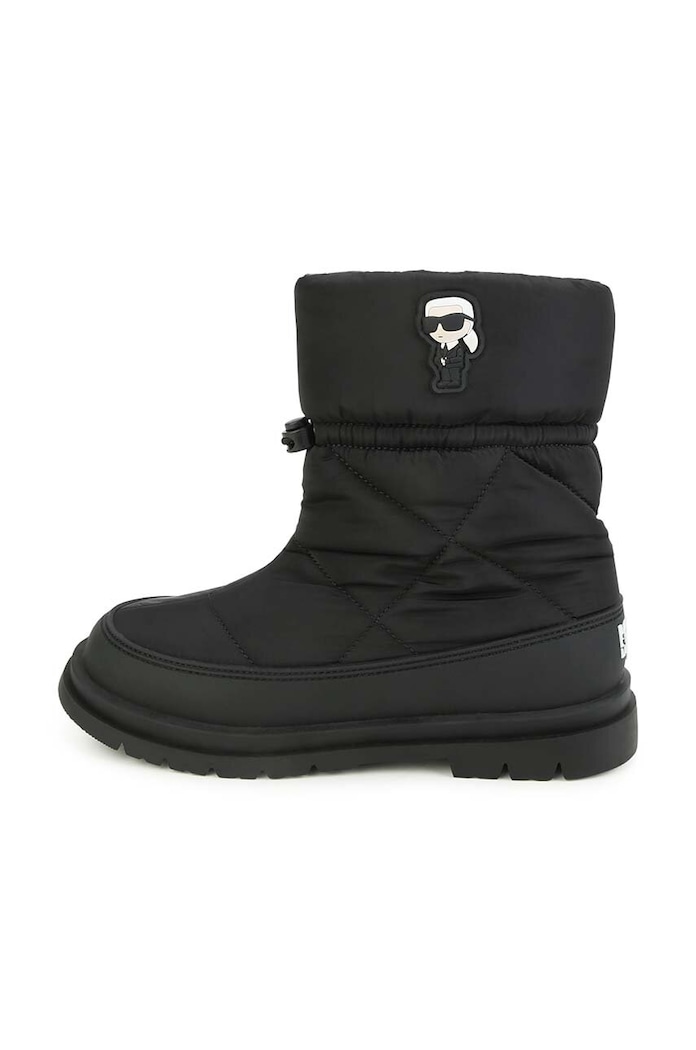 Karl Lagerfeld śniegowce dziecięce czarny Z19119.36.39