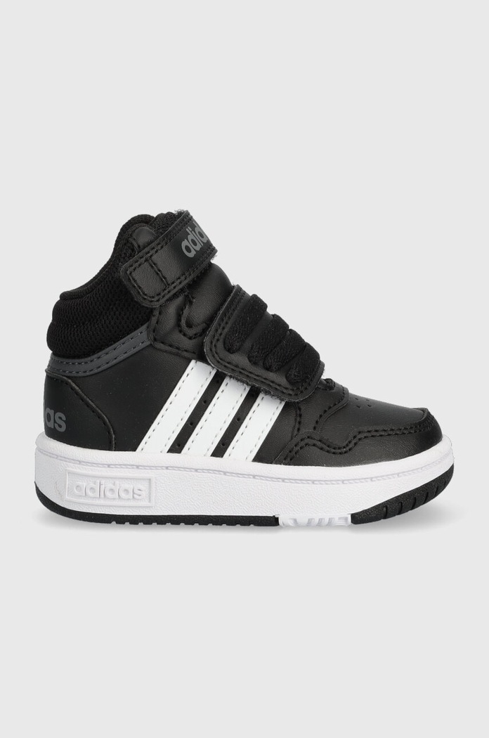 Dječje tenisice adidas Originals HOOPS MID 3. AC I tekstil crna GW0408