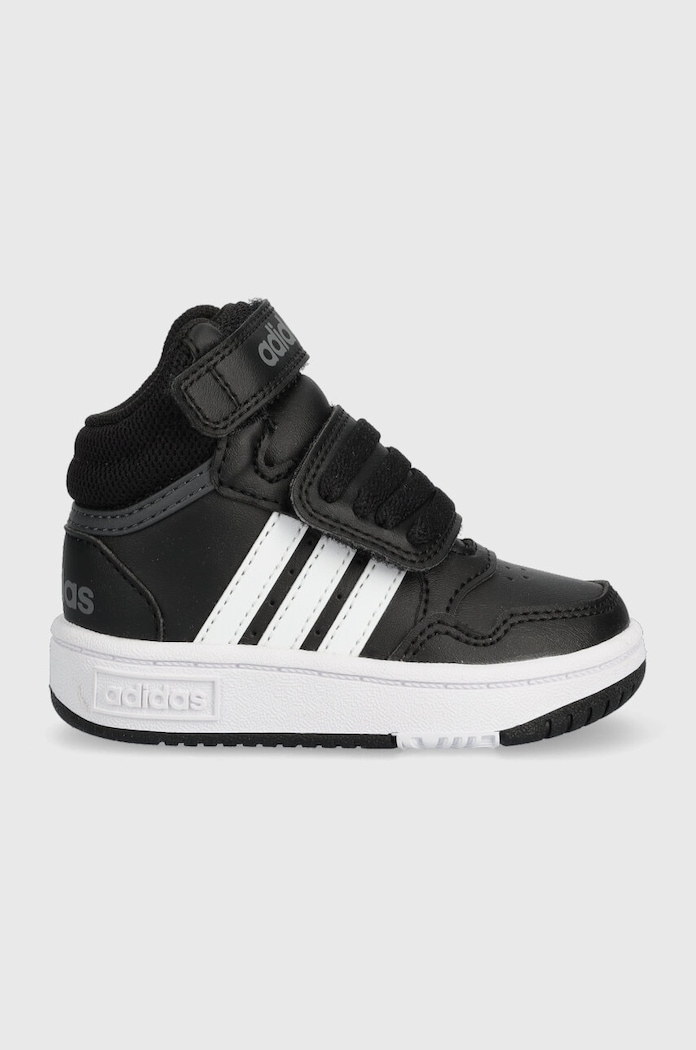 Dječje tenisice adidas Originals HOOPS MID 3. AC I tekstil crna GW0408
