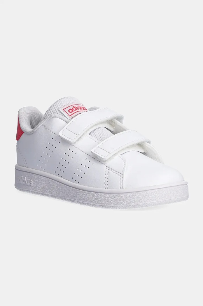 Dětské sneakers boty adidas ADVANTAGE imitace kůže bílá GW6501