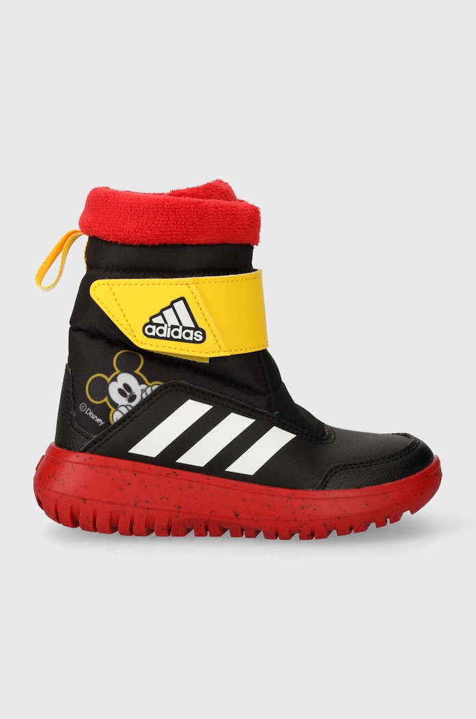 Dětské zimní boty adidas IG7189 Winterplay Mickey C CBLACK/FTWWHT imitace kůže černá IG7189