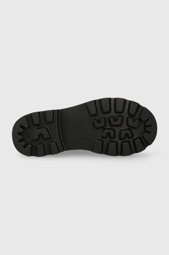 Camper buty zimowe dziecięce skórzane Brutus Kids K900179.27 czarny