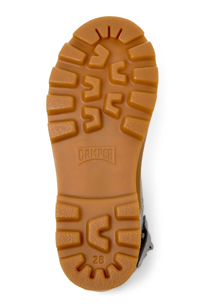 Camper topánky zimné detské kožené Brutus Kids K900179.27 strieborná