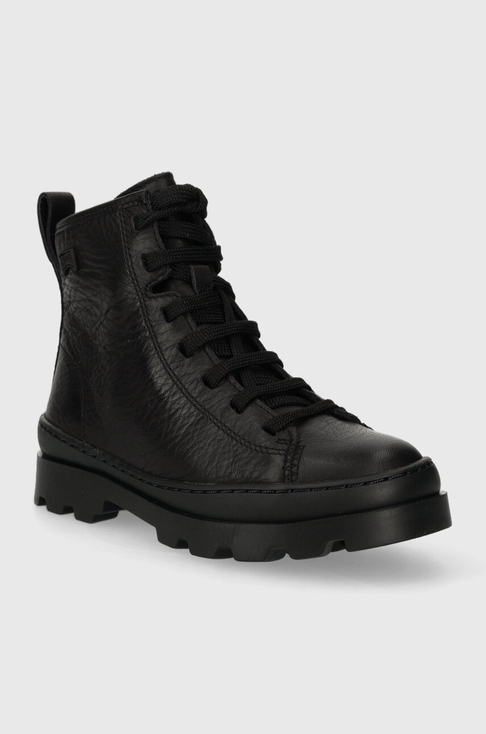 Дитячі шкіряні зимові черевики Camper Brutus Kids K900179.28.38 чорний AW25