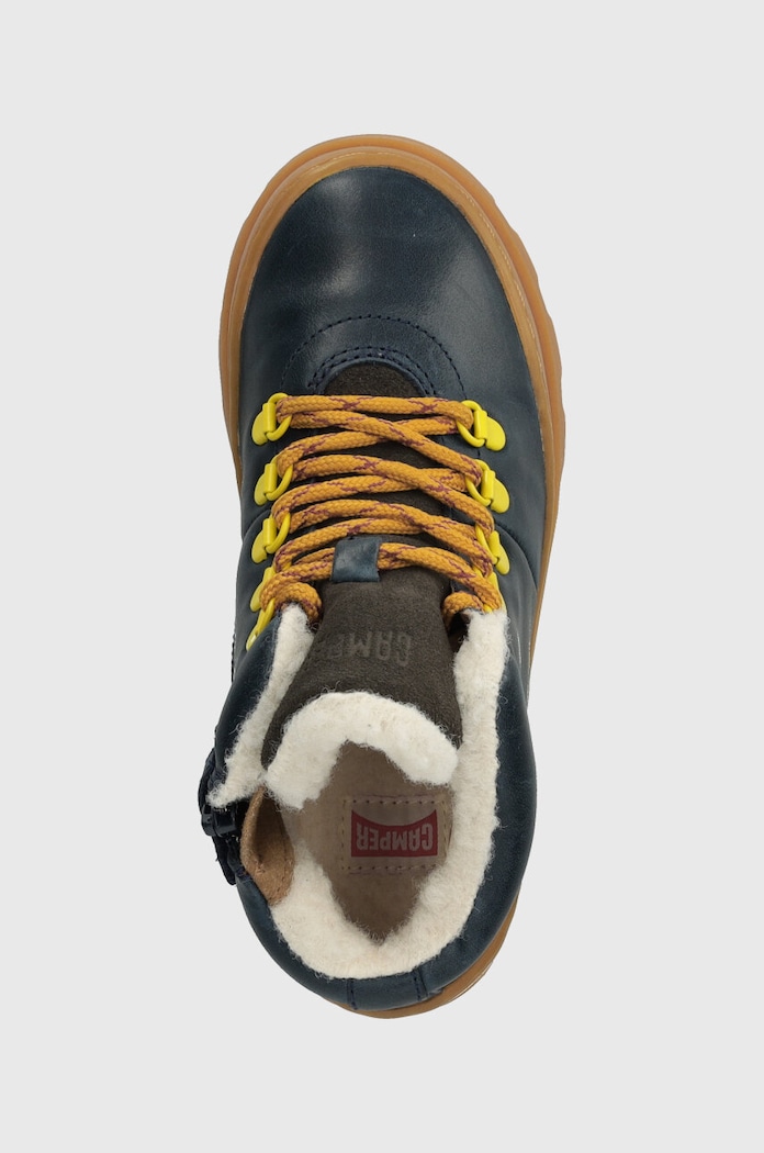 Camper buty zimowe skórzane dziecięce K900313 Brutus Kids granatowy K900313.004.28.38
