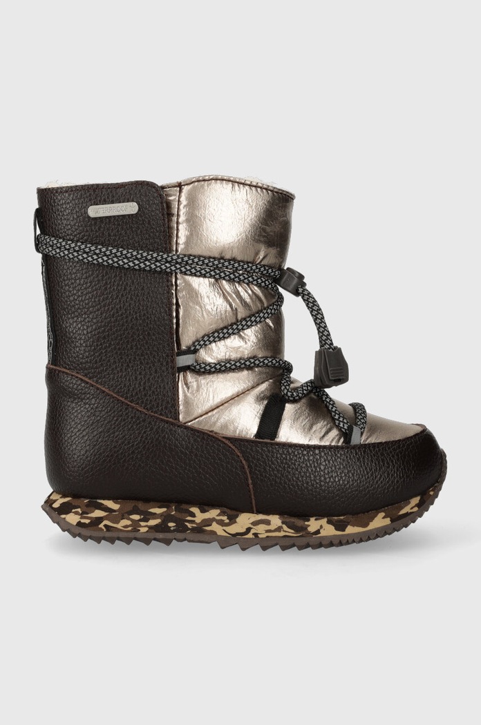Emu Australia buty zimowe dziecięce K12940 Adventure Blackburn imitacja skóry licowej brązowy K12940.Adventure.Blackb