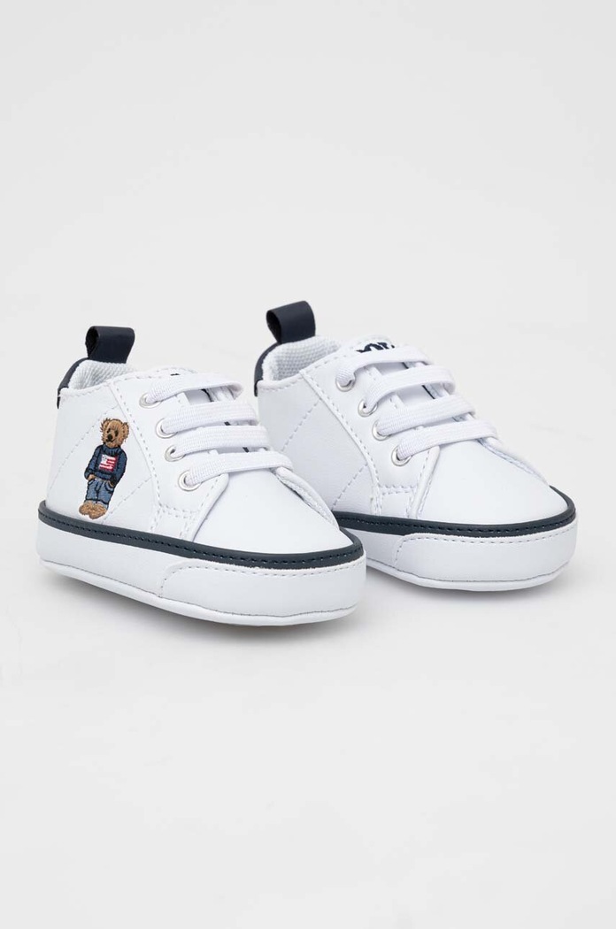Kojenecké boty Polo Ralph Lauren RL100690 bílá AW25