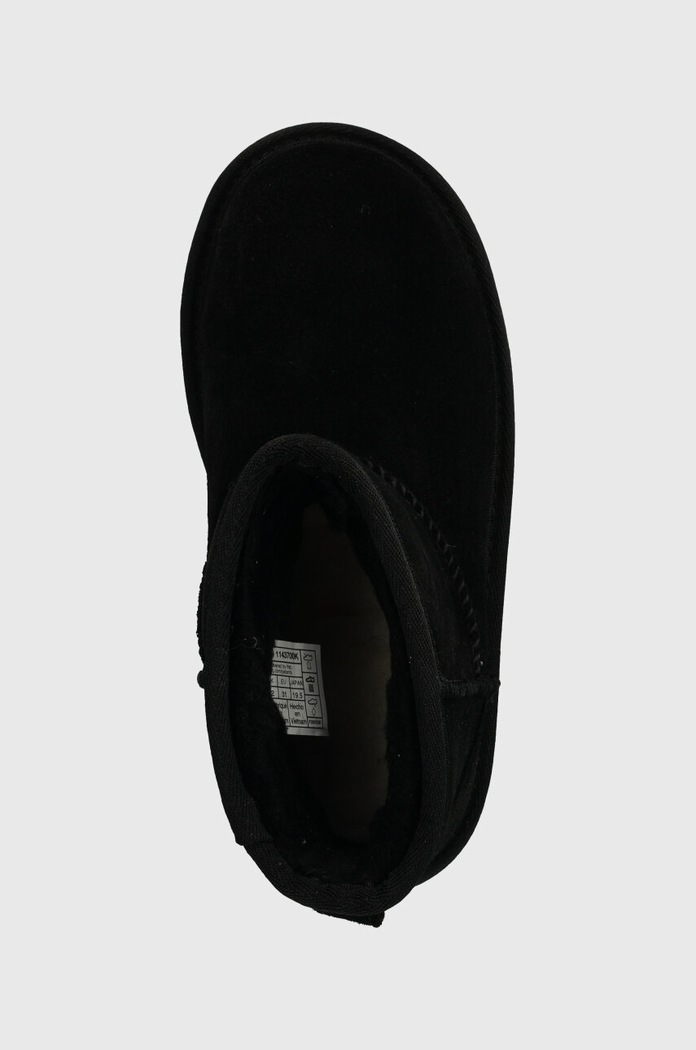 UGG śniegowce zamszowe dziecięce CLASSIC MINI PLATFORM czarny 1143700K