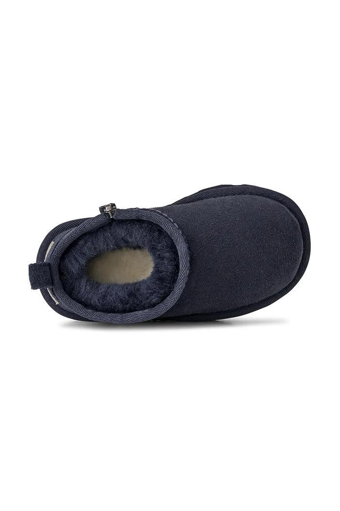 UGG gyerek hócipő velúrból T CLASSIC ULTRA MINI 1130750T sötétkék
