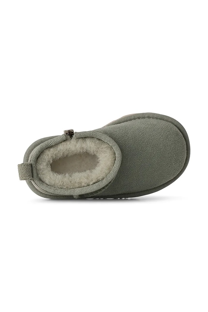 Sniegowce dziecięce zamszowe CLASSIC ULTRA MINI UGG zielony 1130750T