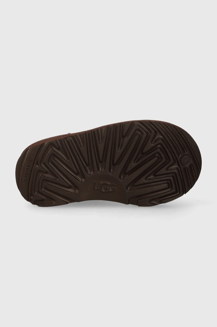 UGG gyerek hócipő velúrból T CLASSIC ULTRA MINI 1130750T barna
