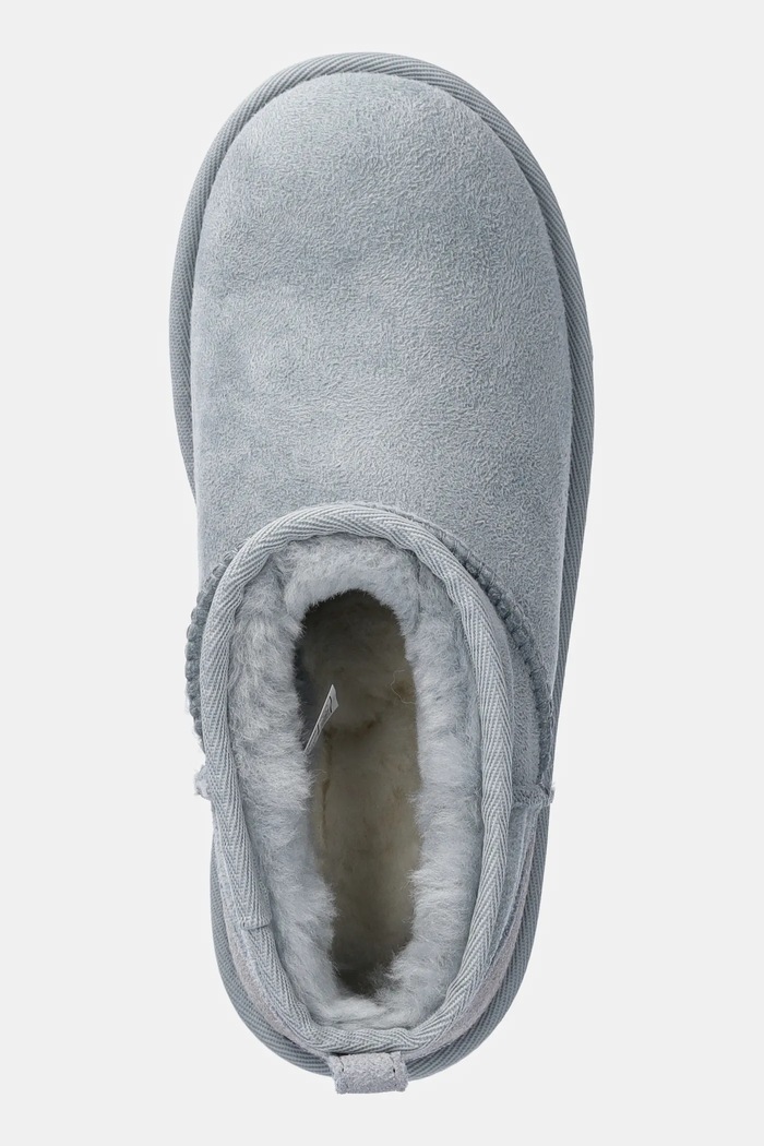Detské semišové snehule UGG KIDS CLASSIC ULTRA MINI modrá 1130750K