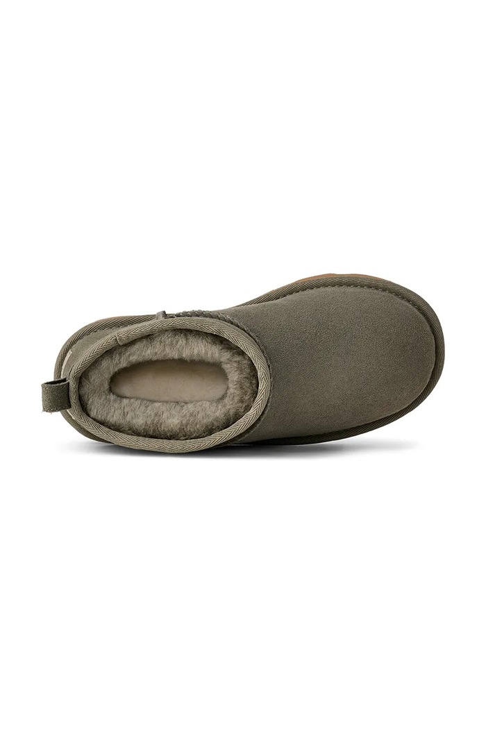 Μπότες χιονιού σουέτ για παιδιά UGG KIDS CLASSIC ULTRA MINI UGG πράσινο 1130750K