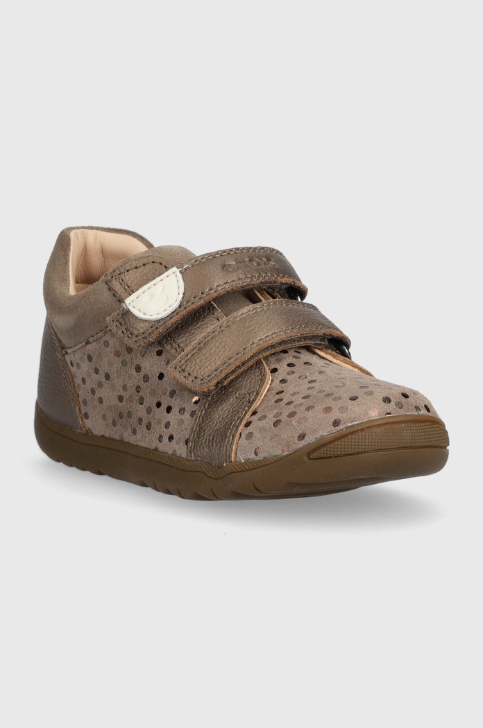 Dječje kožne polucipele Geox B164PA.00744 smeđa AW23