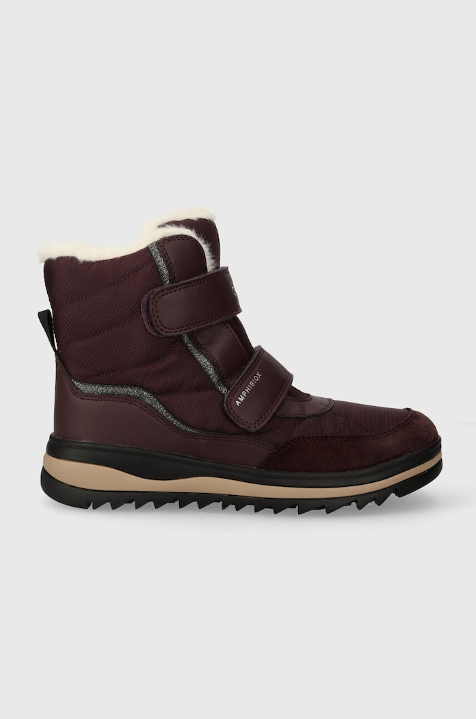 Geox scarpe invernali bambini J36EWB 054FU J ADELHIDE B AB tessile granata J36EWB.054FU.36.39
