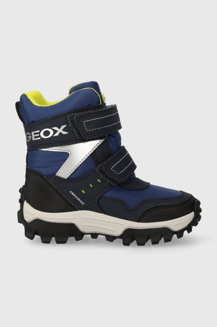 Geox śniegowce dziecięce J36FRC 0FUCE J HIMALAYA B ABX imitacja skóry licowej granatowy J36FRC.0FUCE.24.27