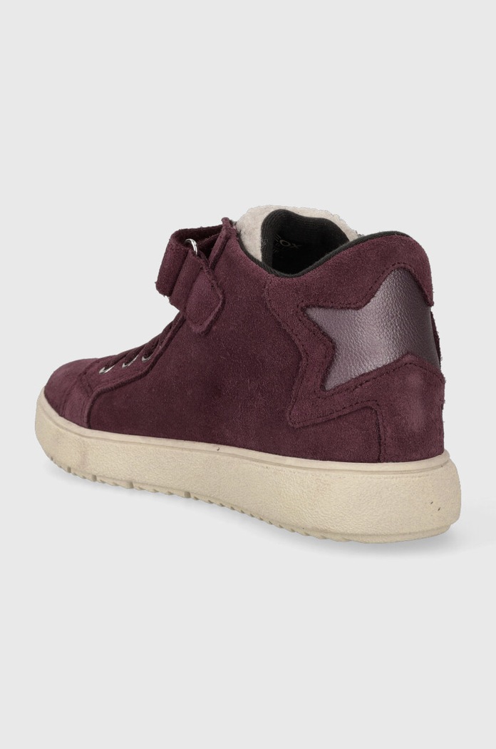 Chłopiec Geox sneakersy zamszowe dziecięce J36HYC 022BH J THELEVEN WPF J36HYC.022BH.28.35 fioletowy