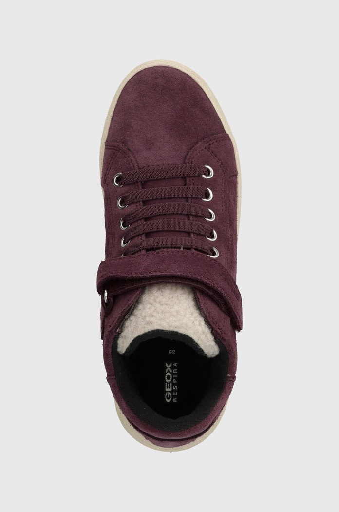 Geox sneakersy zamszowe dziecięce J36HYC 022BH J THELEVEN WPF fioletowy J36HYC.022BH.28.35