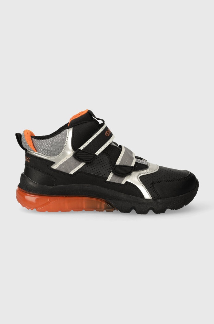 Παιδικά sneakers Geox απομίμηση λείου δέρματος μαύρο J36LBA.0BUCE.36.38