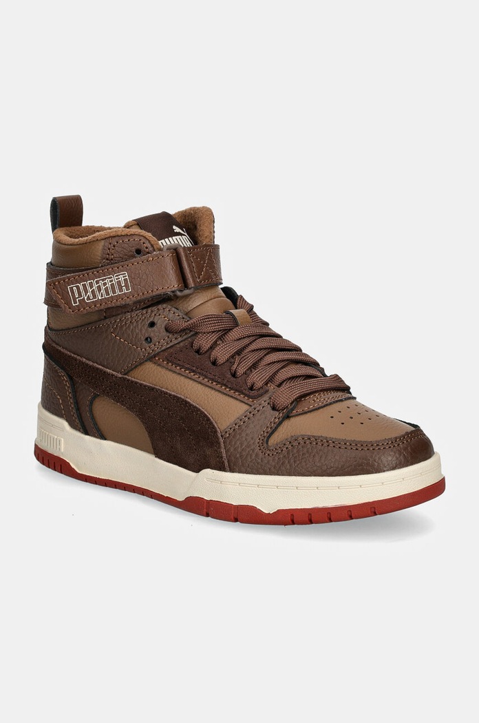 Detské tenisky Puma RBD Game WTR Jr imitácia semišu hnedá 388449